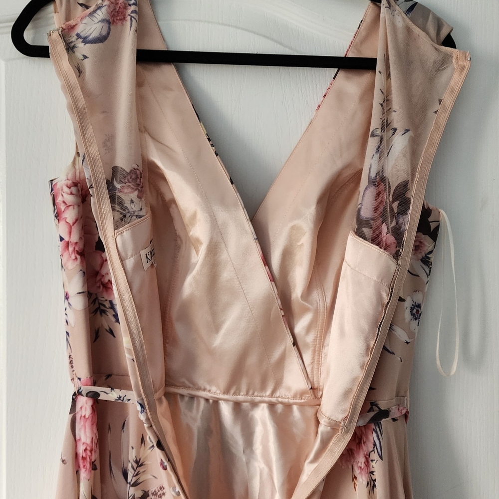 Kleinfeld Boho Bridesmaid Dress, Muave/Pink, sz 10, new w/tag